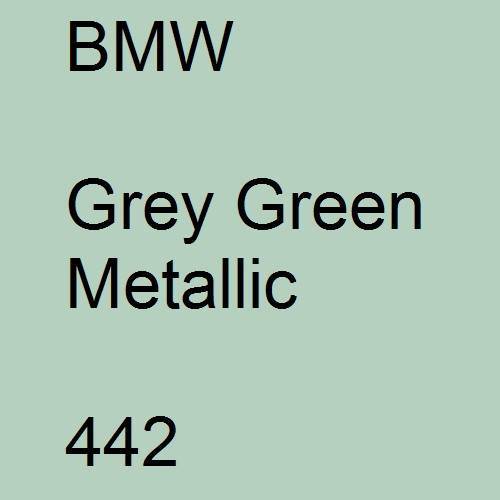 BMW, Grey Green Metallic, 442.